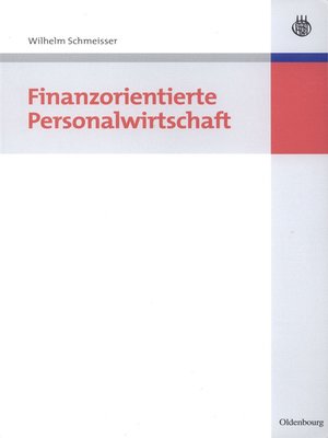 cover image of Finanzorientierte Personalwirtschaft
